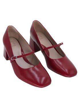 Naturalizer Dancing Heart Flame Red Mary Jane Block Heel Pumps Size 11W